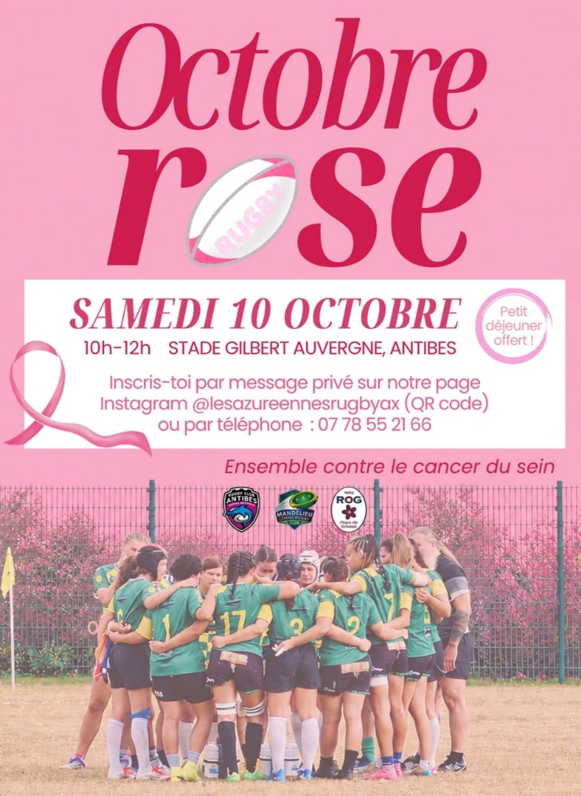 Octobre Rose — Rugby Féminin (Antibes)