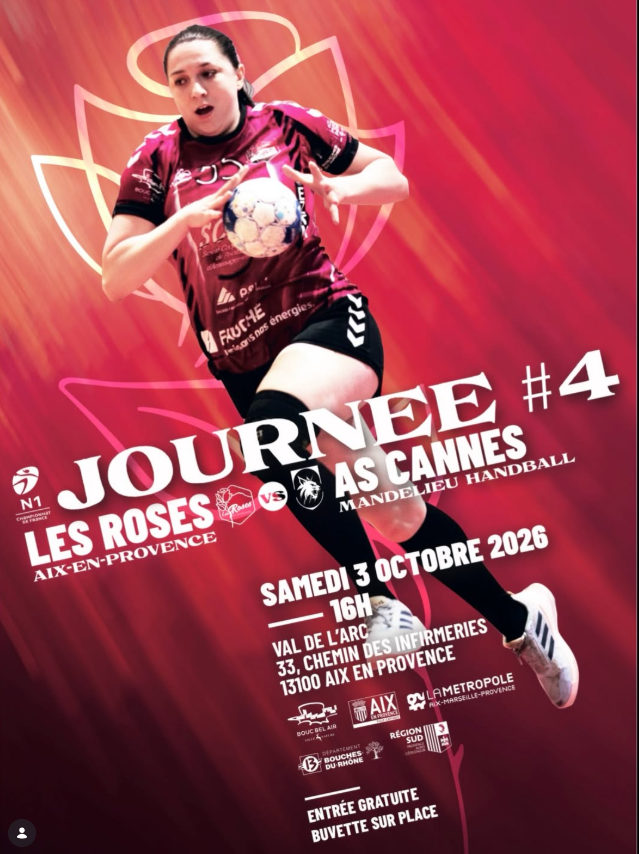 Les Roses Aix-en-Provence vs AS Cannes Mandelieu Handball - Championnat N1 Féminin (J04)