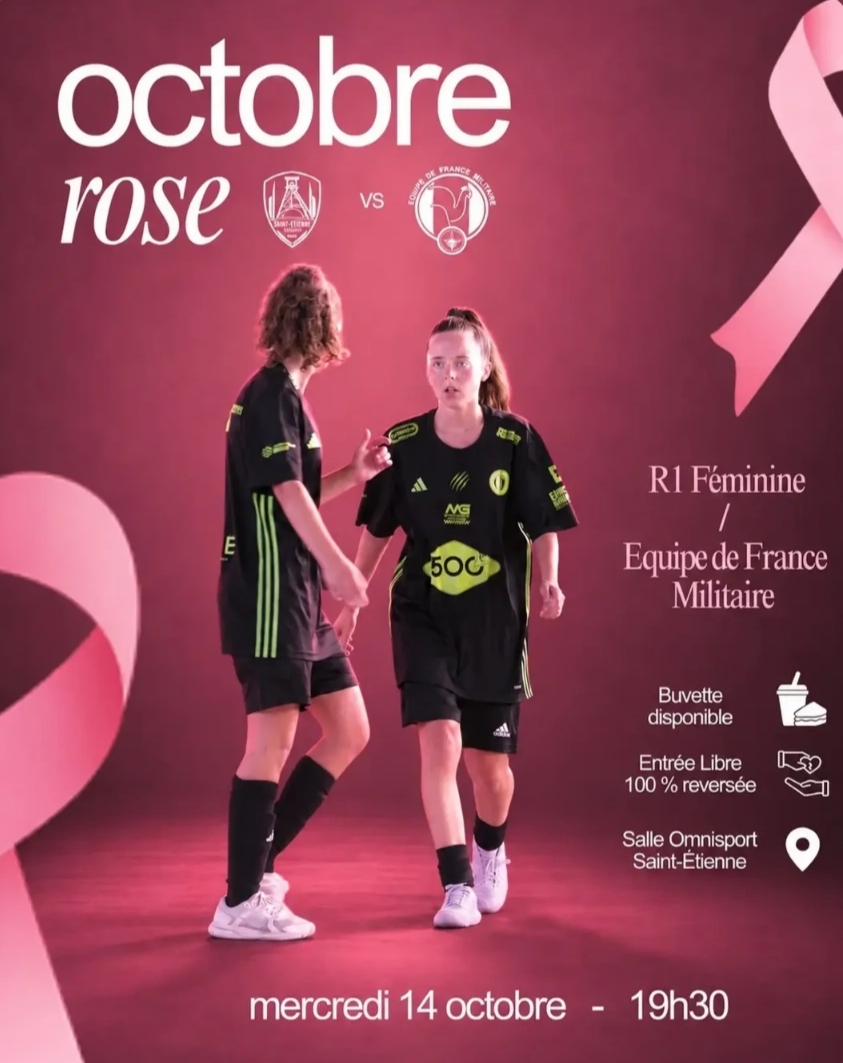 Octobre Rose : R1 Féminine vs Équipe de France Militaire