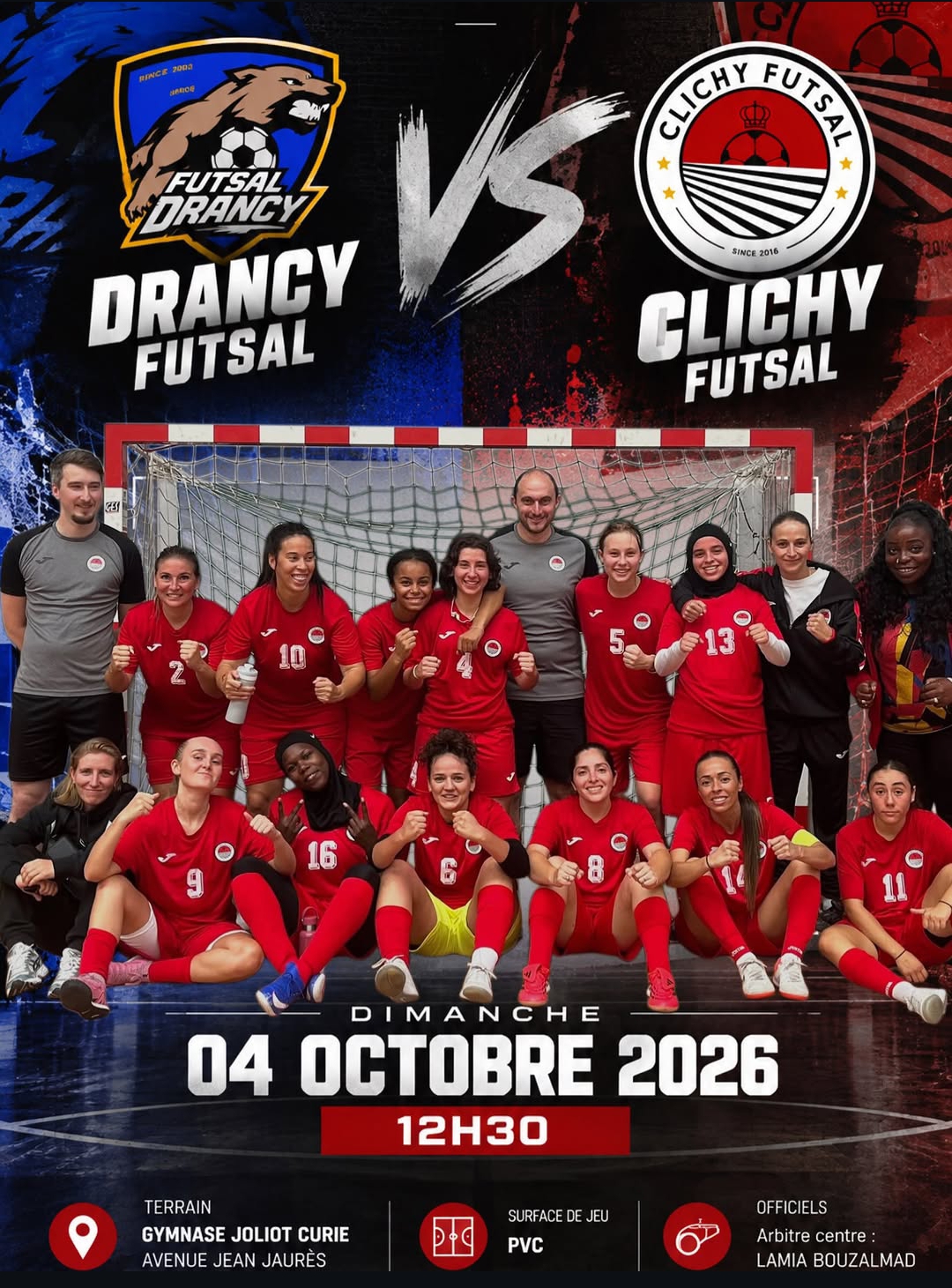 Futsal : Drancy Futsal vs Clichy Futsal