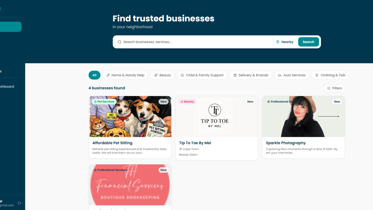 Neighbiz template preview