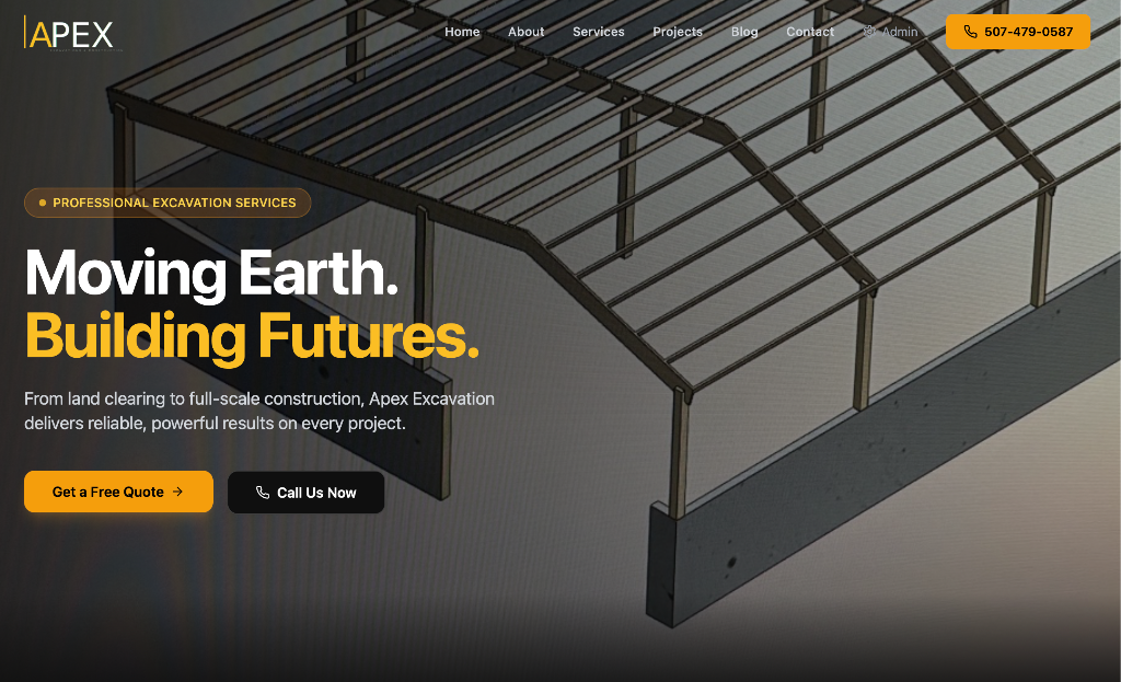 Apex Excavation — Business Website