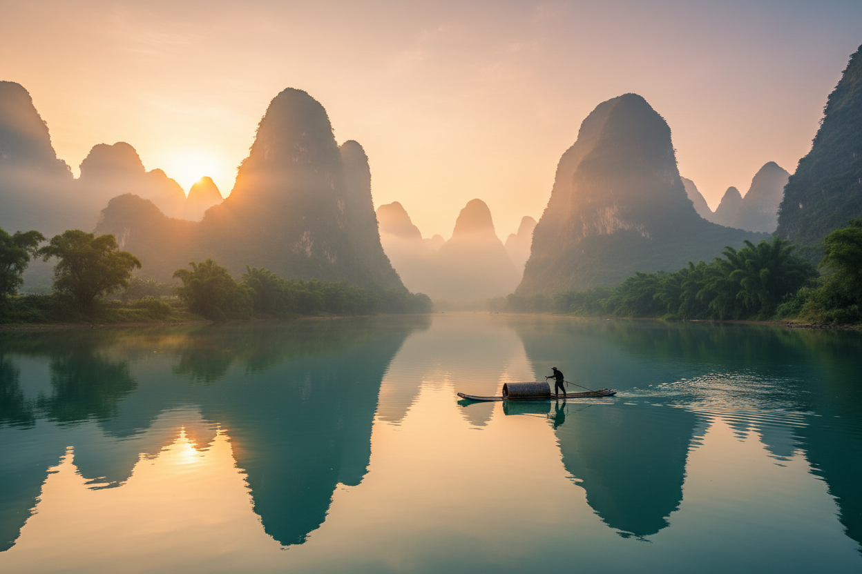 Guilin River Odyssey: Karst Mountains & Rice Terraces