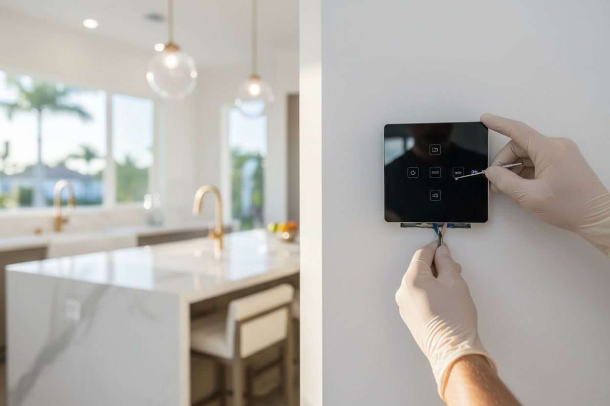 Lutron Caseta smart lighting system installed in Sanctuary home
