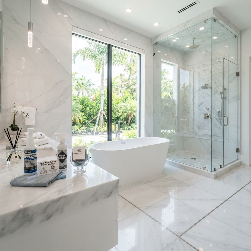 Mastering Marble Maintenance: Care Tips for Luxury Boca Raton Bathrooms
