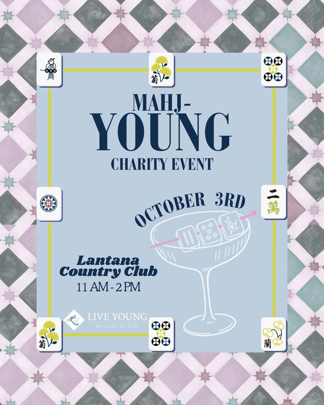 Mahj-Young Charity Event event flyer