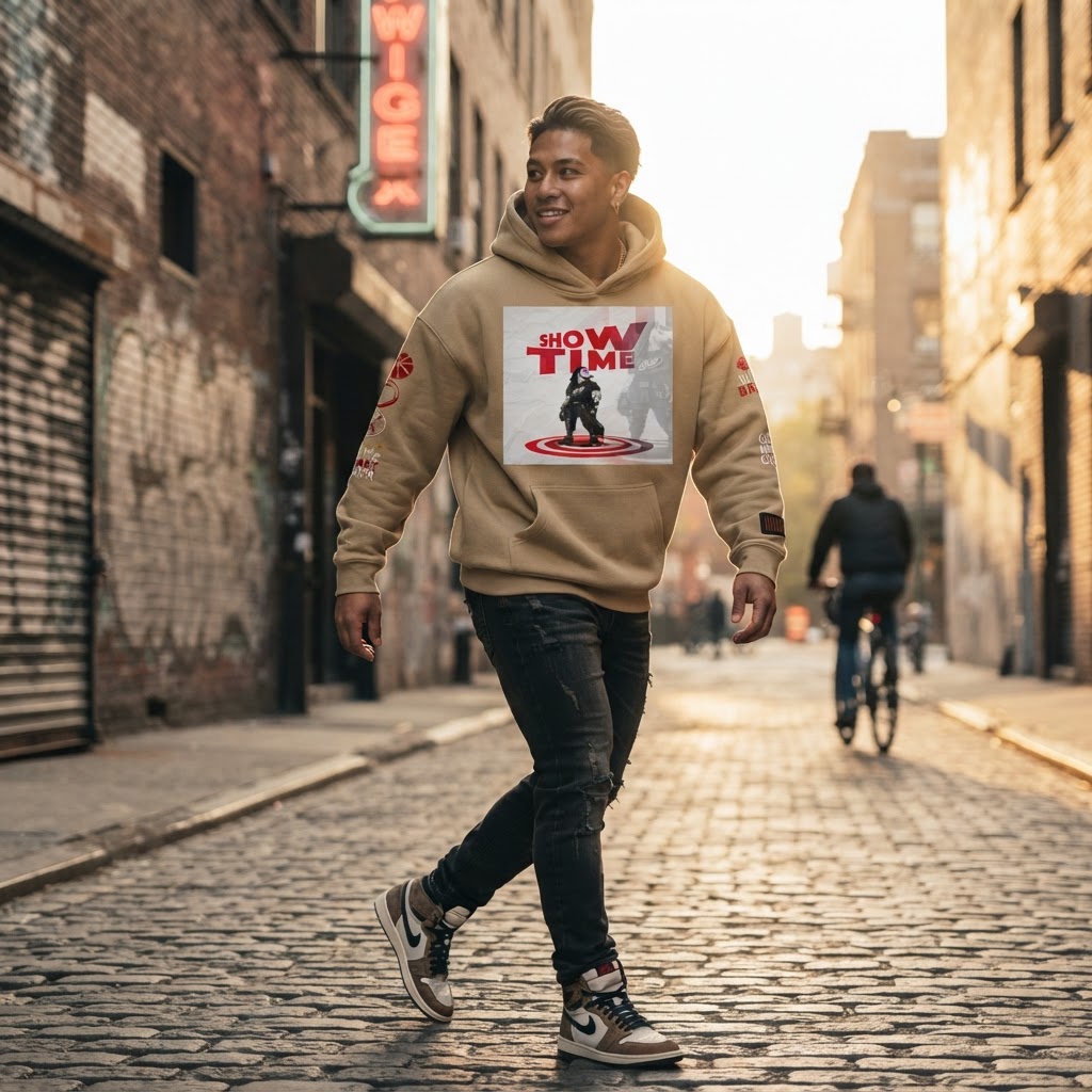 Oversize Fleeced SHOWTIME Hoodie