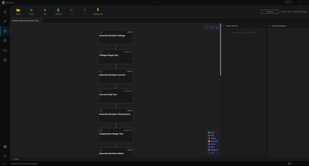 SKStudio Engine Flow View