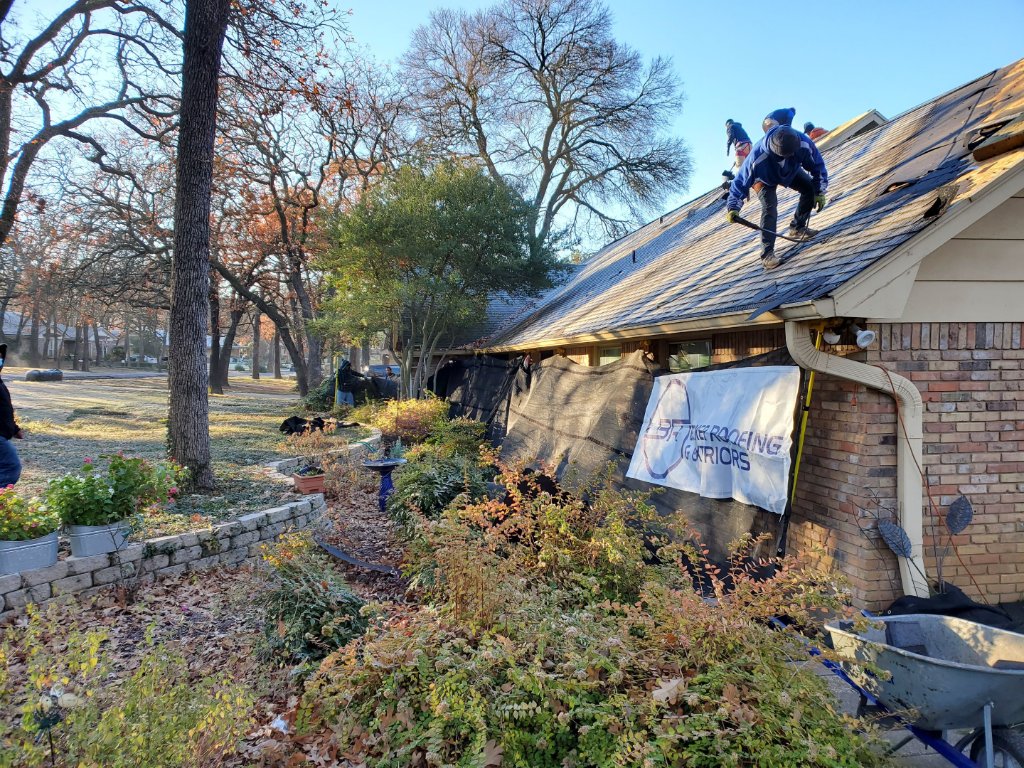 Colleyville Texas Roof Replacement During Job - Colleyville Roofing project photo by Becker Roofing and Exteriors
