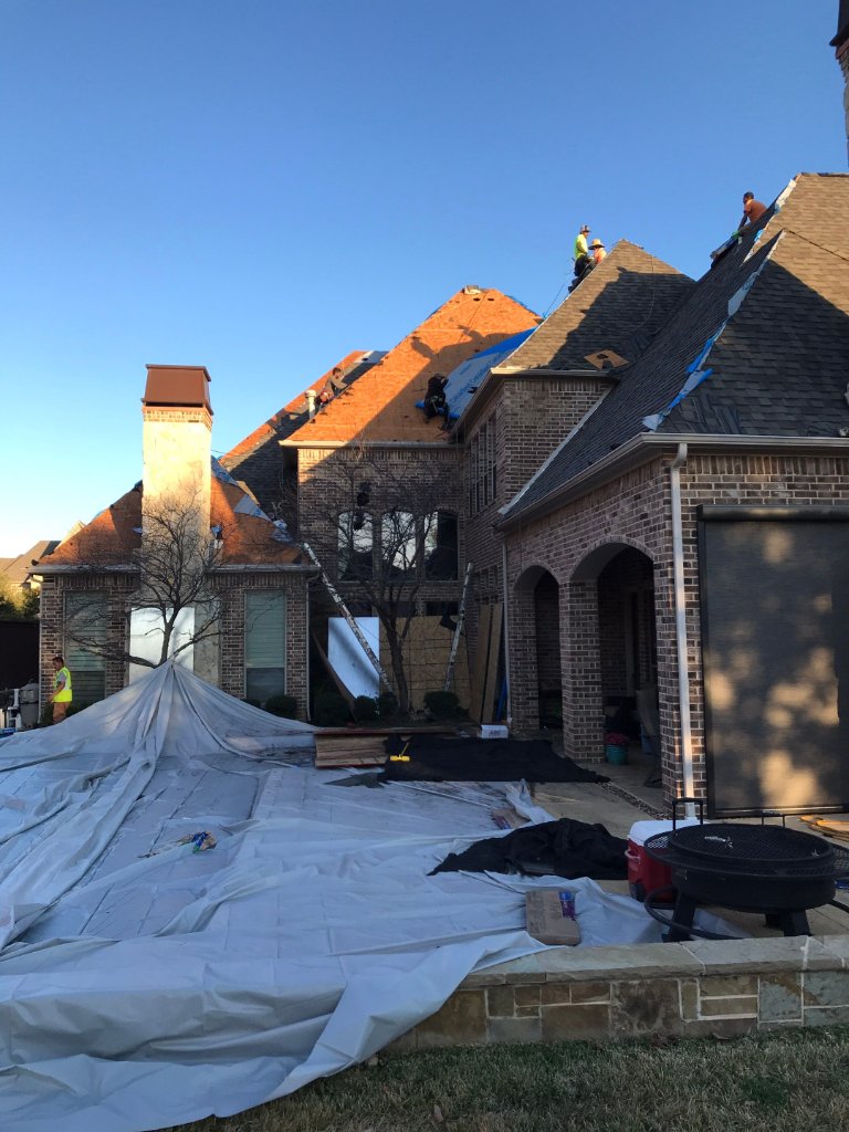 Colleyville Texas Roof Replacement Certainteed Class4shingles Max Def Weatherwood - Colleyville Roofing project photo by Becker Roofing and Exteriors