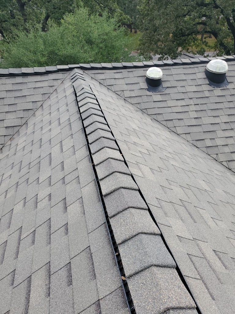 Class 4 impact-resistant shingle roof replacement completed after a hail storm