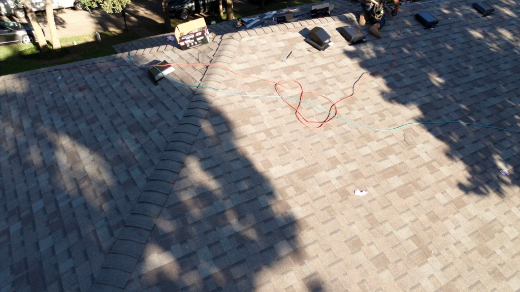 Colleyville Texas Roof Replacement Endof Job Solar Attic Vents - Colleyville Roofing project photo by Becker Roofing and Exteriors