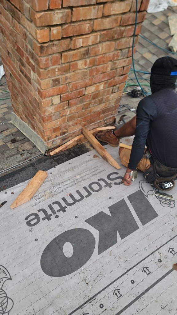 Colleyville Texas Buildinga Chimney Crickettomeet City Building Codes - Colleyville Roofing project photo by Becker Roofing and Exteriors