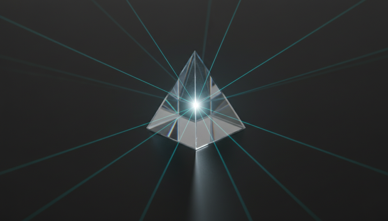 Glass prism utility section