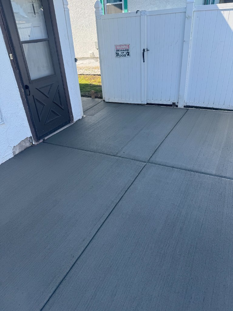 Back Patio Concrete Pour