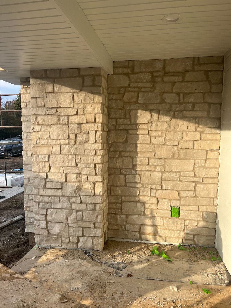 Natural Stone Veneer — Covered Entry