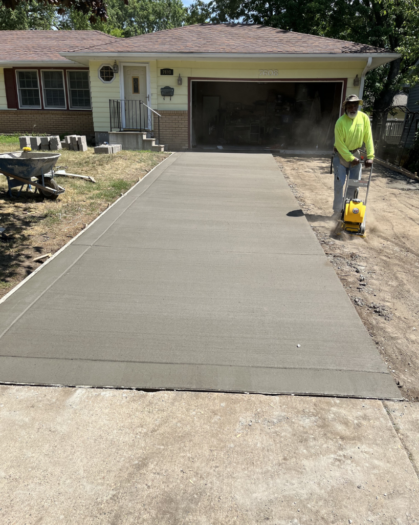 New Concrete Driveway Pour