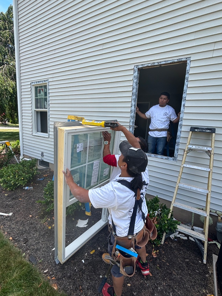 Window replacement in progress