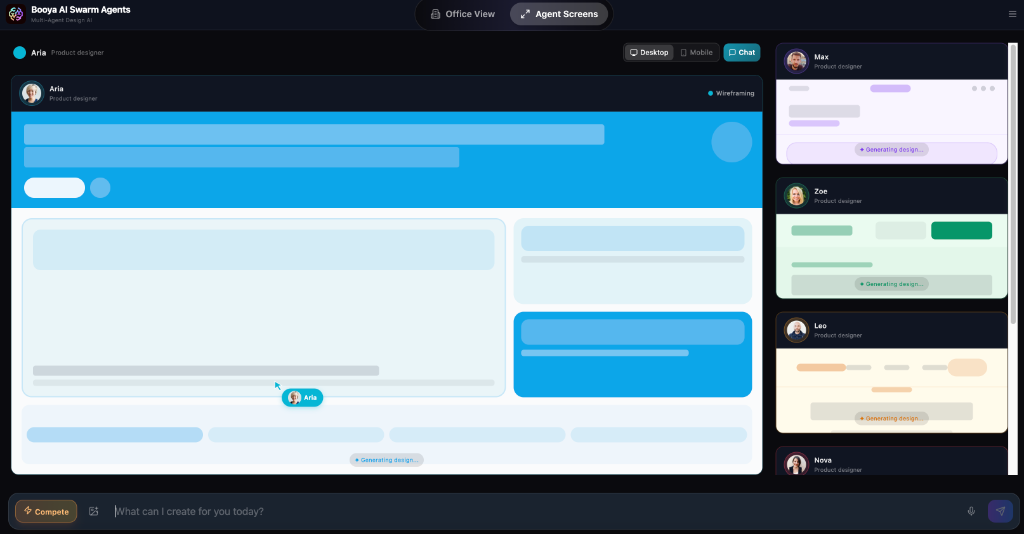 Booya agent code generation