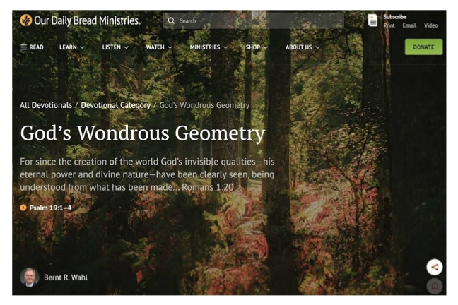 God's Wondrous Geometry