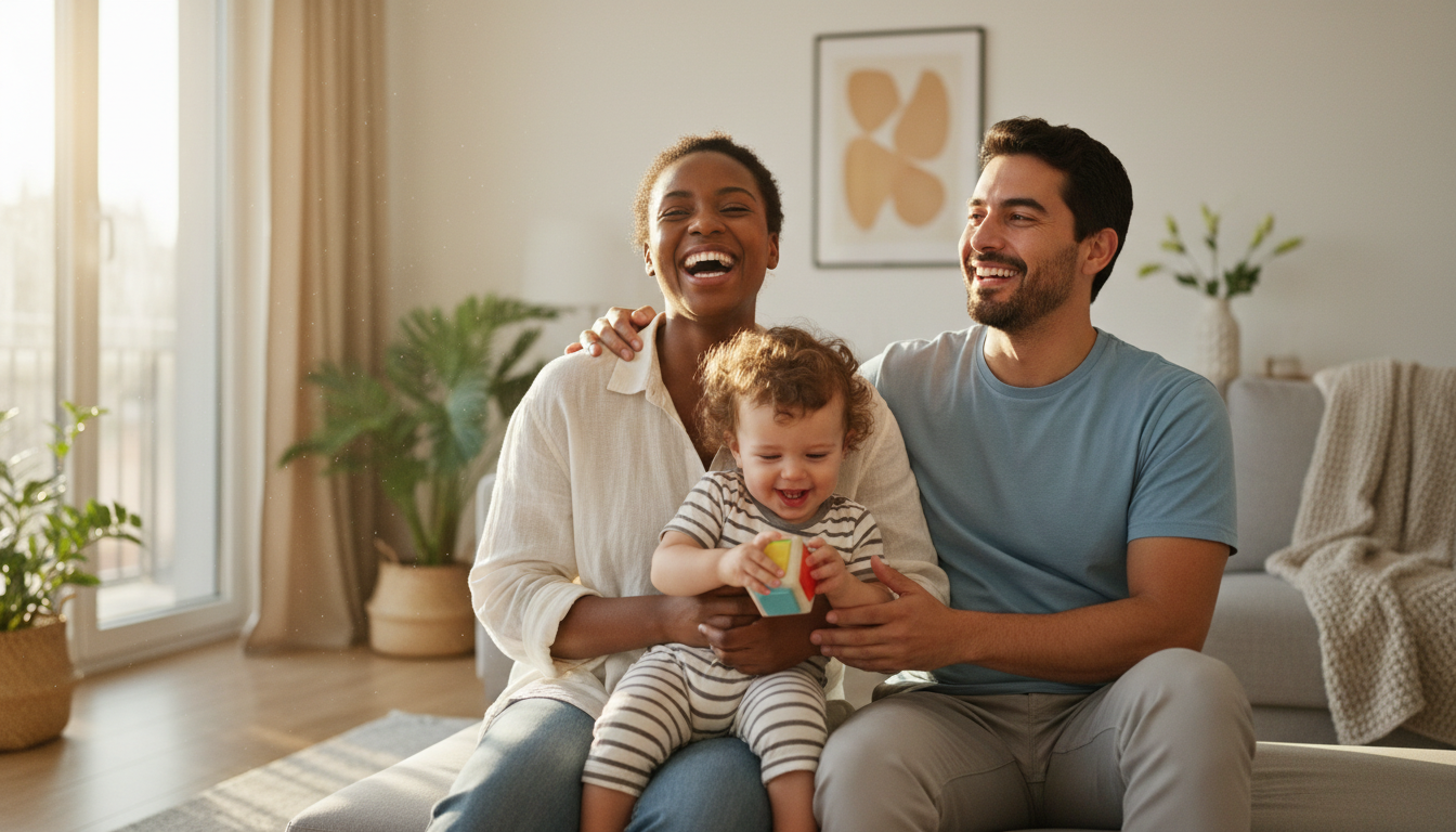 Happy family enjoying affordable healthcare with Altrua HealthShare