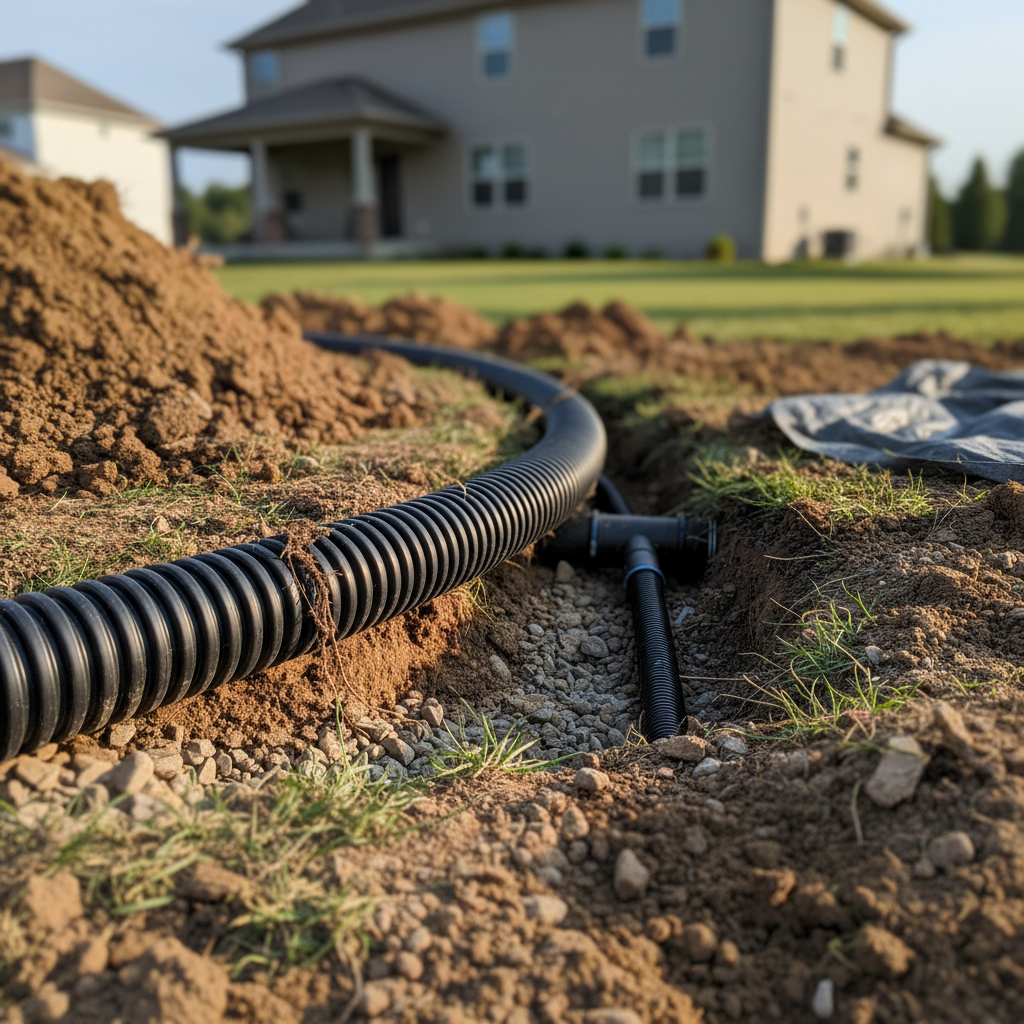Professional drain pipe repair by Kings Exteriors & Gutter Systems LLC