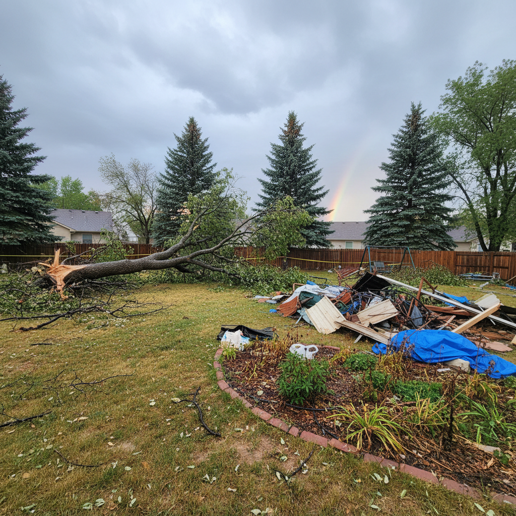 Professional storm cleanup by Kings Exteriors & Gutter Systems LLC