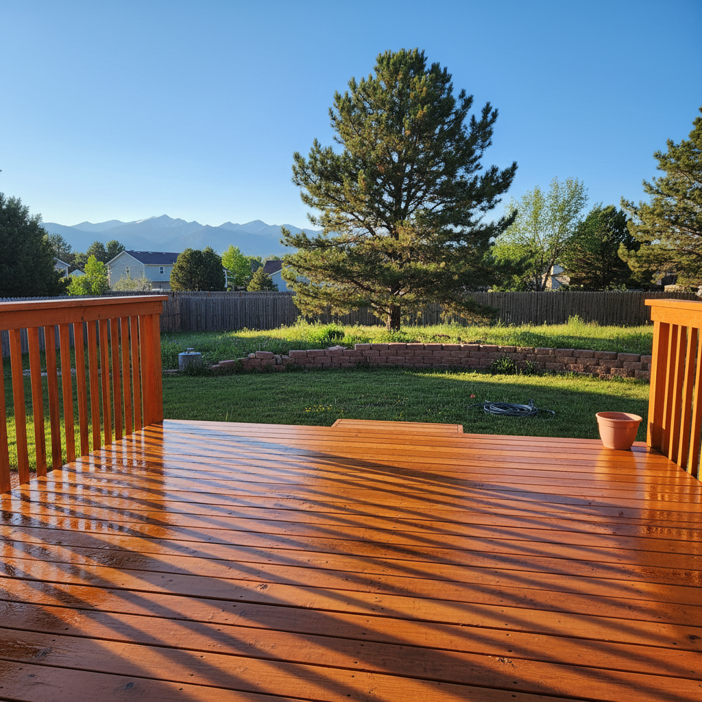 Deck staining for homes in Aurora, Colorado
