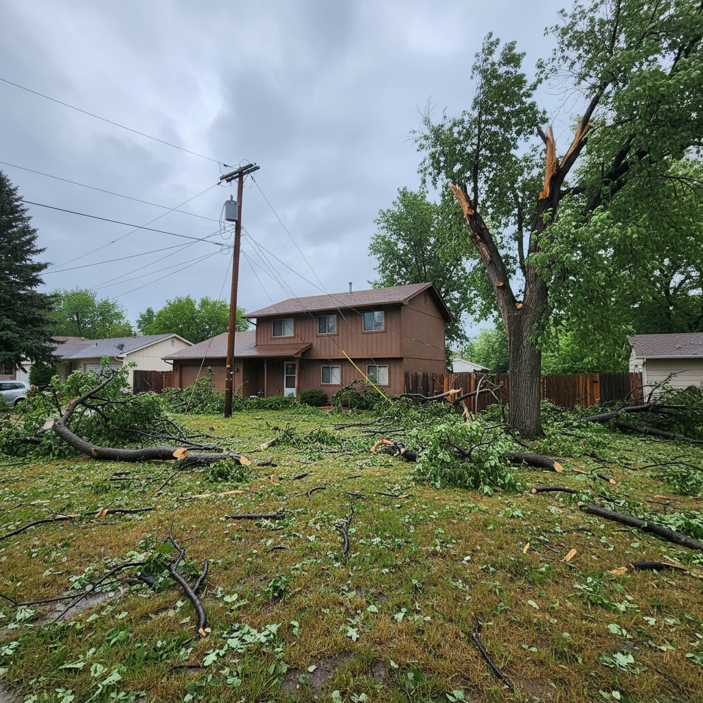 Storm cleanup for homes in Lakewood, Colorado