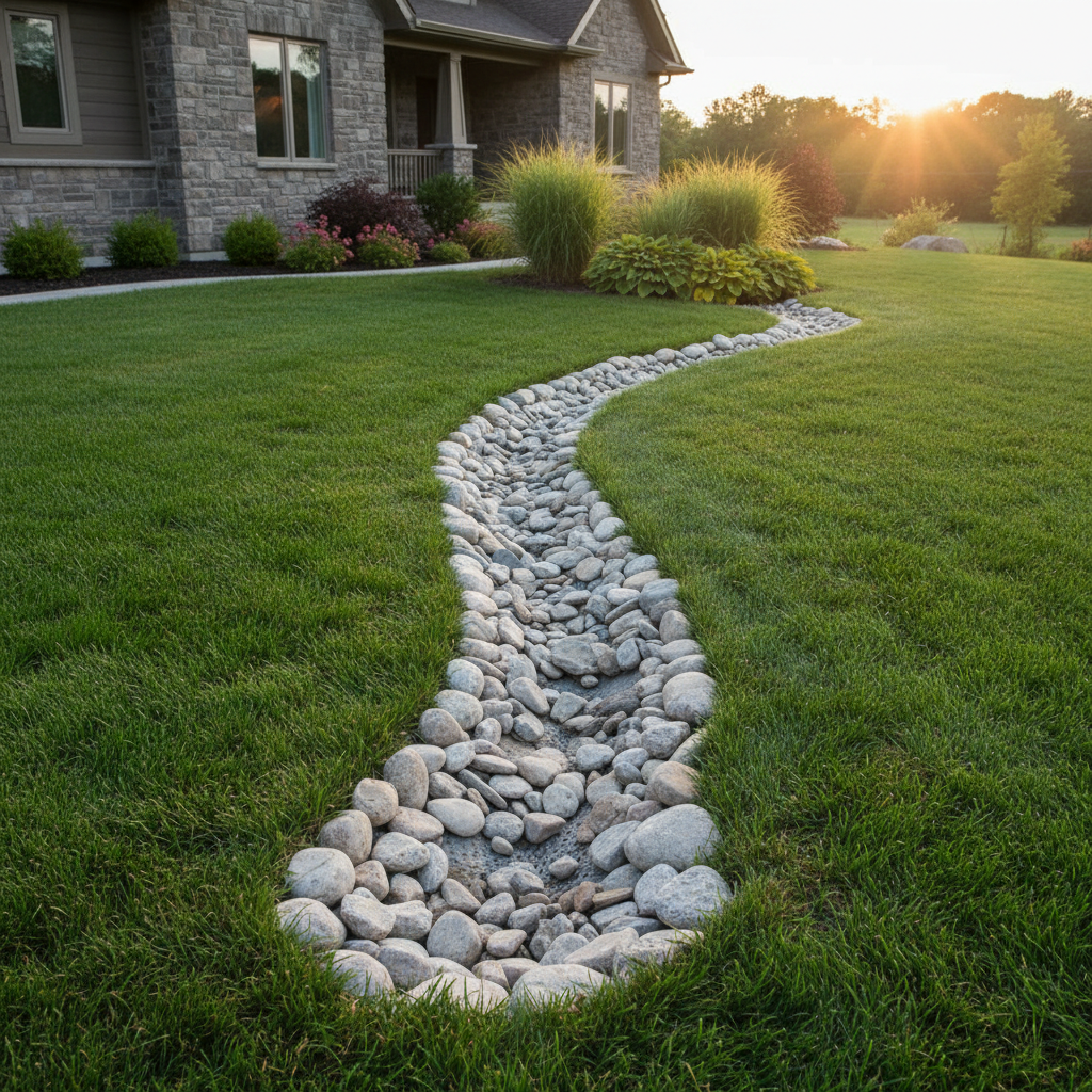 Professional yard drainage solutions by Kings Exteriors & Gutter Systems LLC
