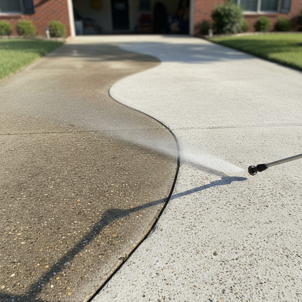 Professional pressure washing prep by Kings Exteriors & Gutter Systems LLC