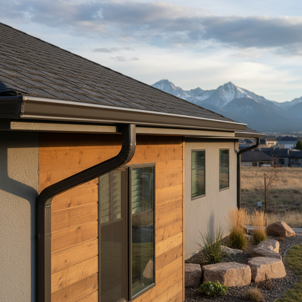 Seamless gutters for homes in Aurora, Colorado