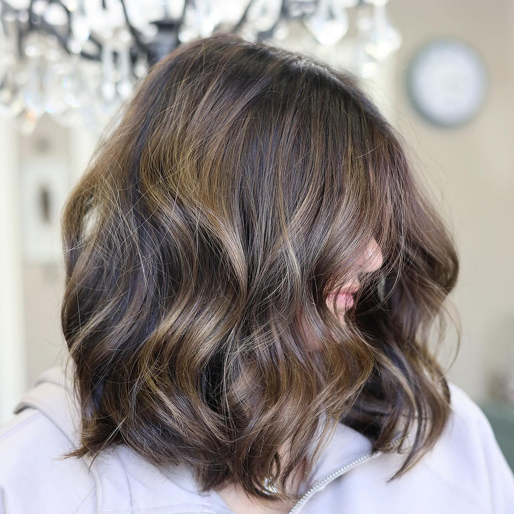 Highlights toner and cut hair colour West Vancouver