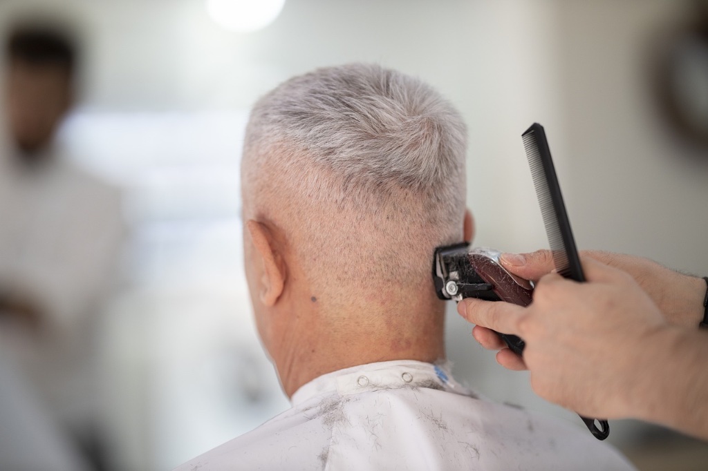 Student and senior men's haircut West Vancouver