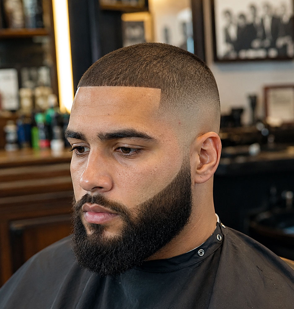 Buzz cut men's barber West Vancouver