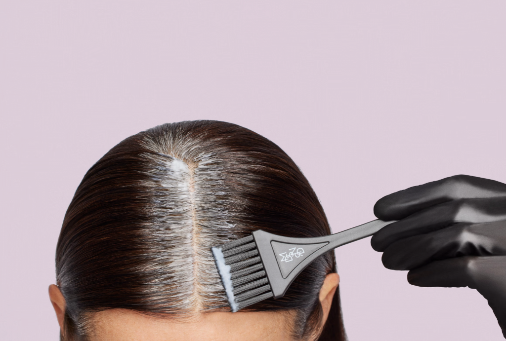 Roots colour touch up with styling West Vancouver