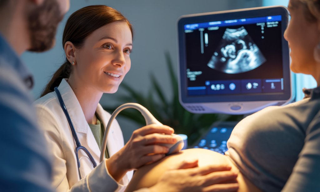 Doctor providing ultrasound care