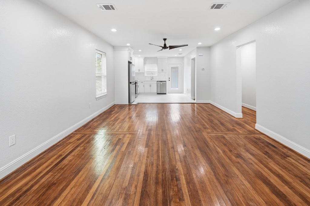 Living area with kitchen