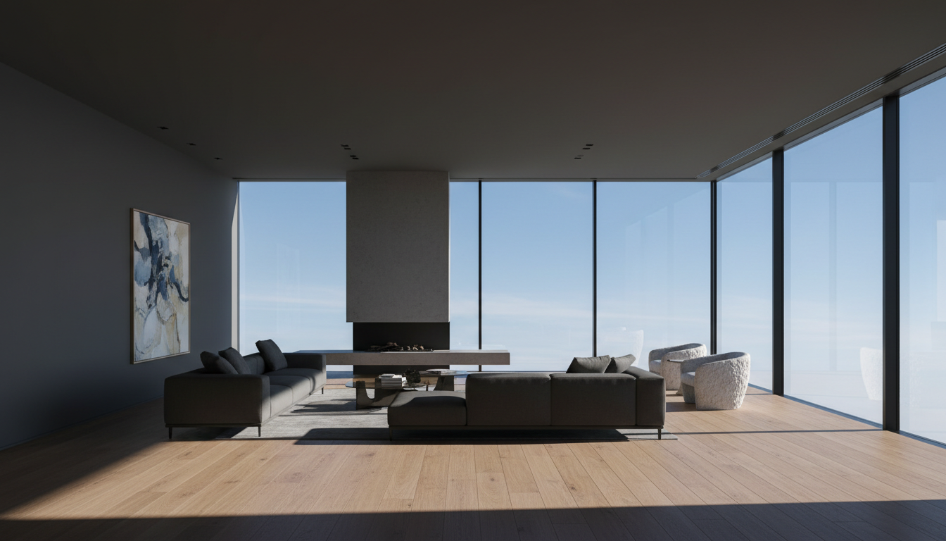 Luxury coastal home interior