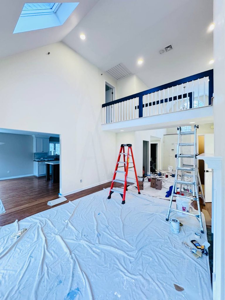 Premium interior painting work by Fernandez Home Solutions