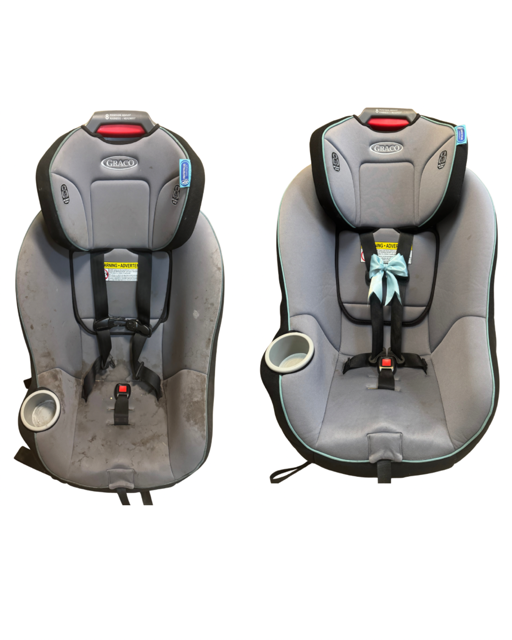 Graco convertible car seat — before & after restoration