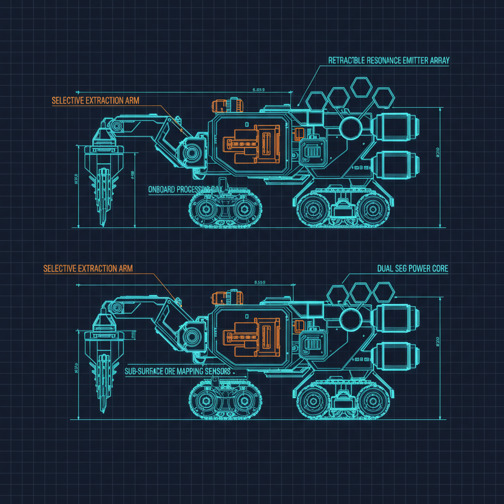 Mining Extraction Vessel technical blueprint