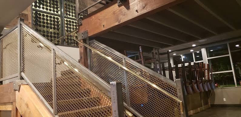 Brass Staircase Handrail System