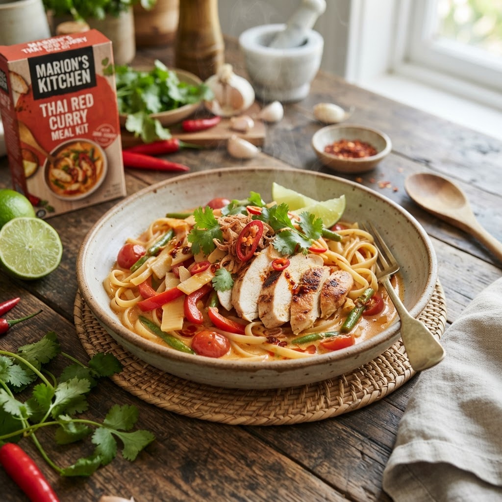 Red Curry Chicken Pasta