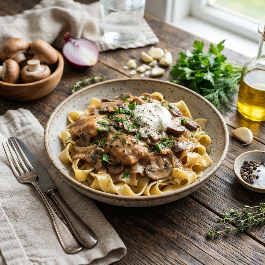 Chicken Stroganoff