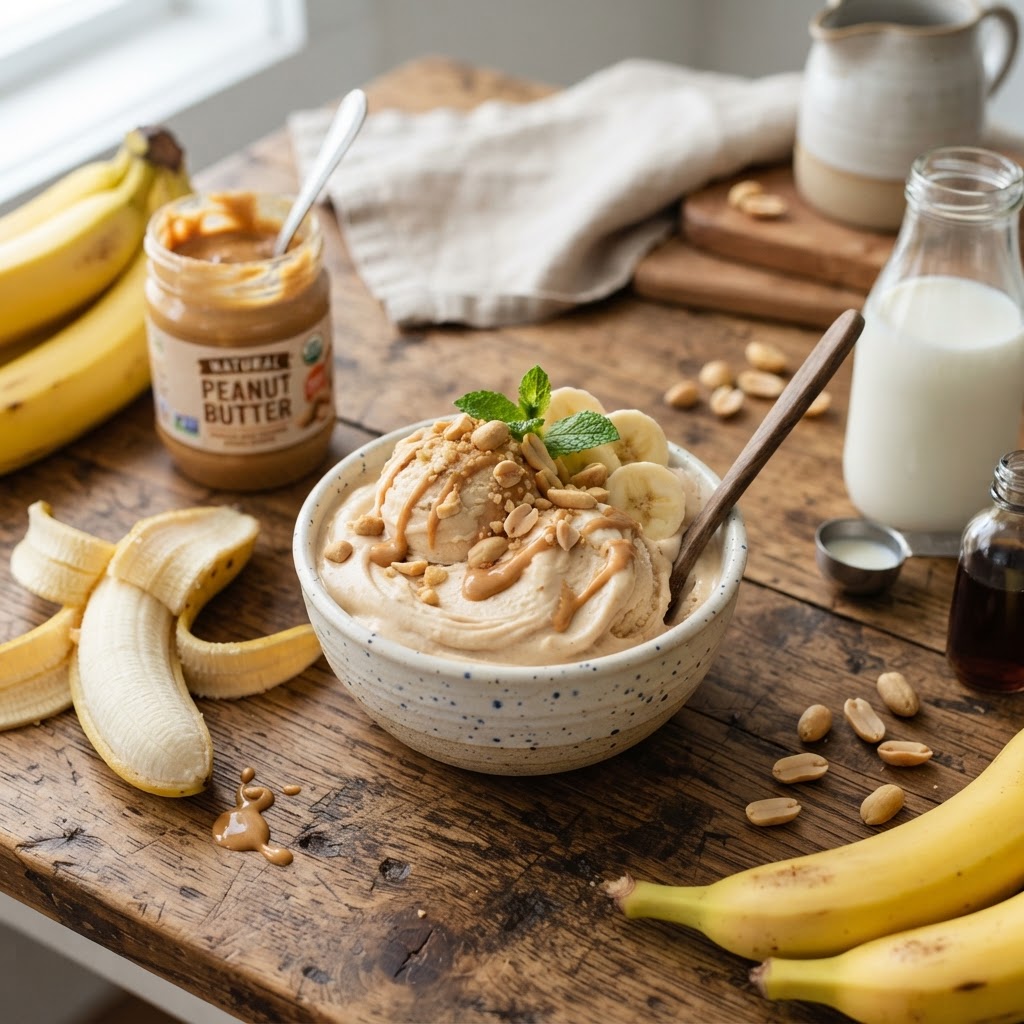 Ninja Creami Banana Ice Cream