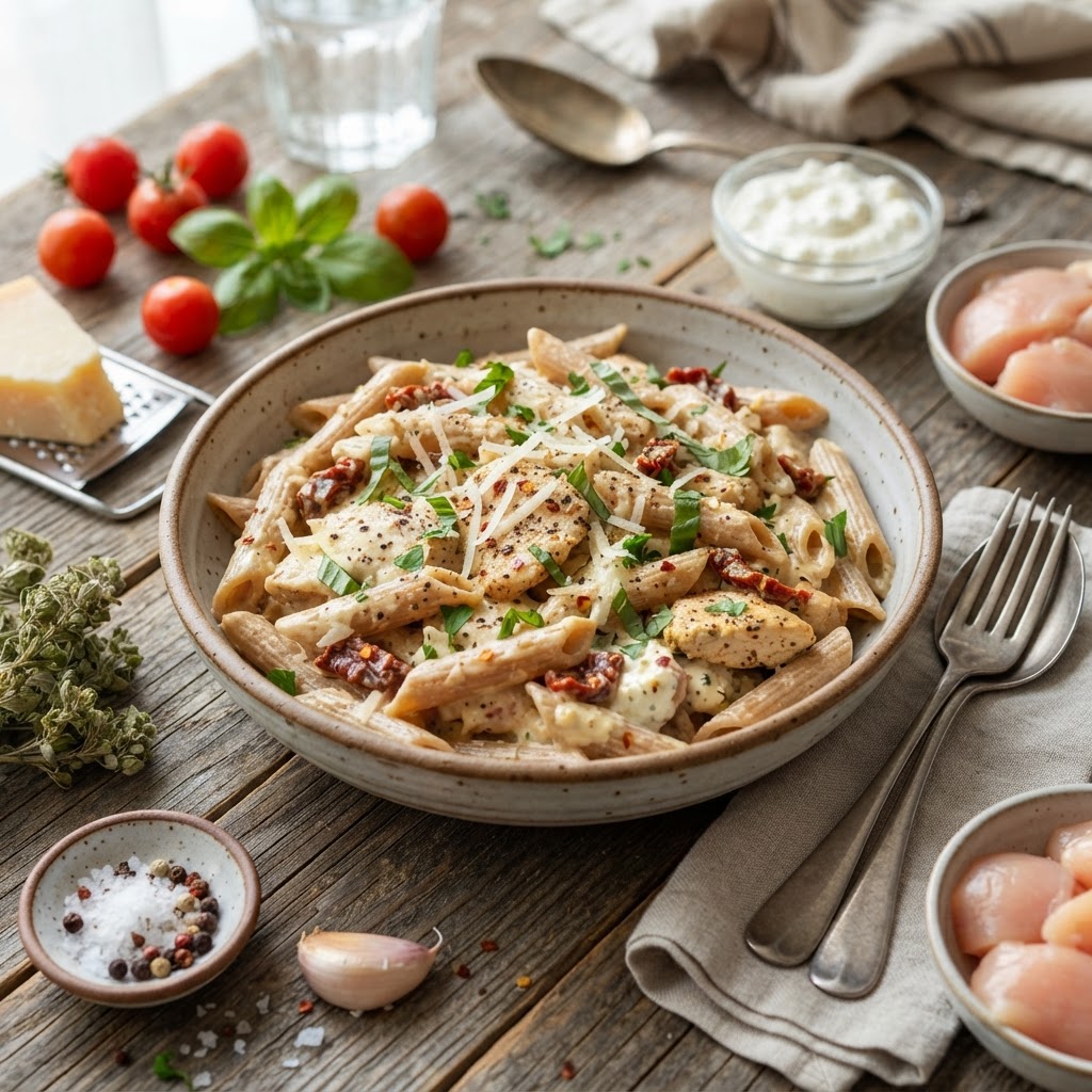 Macro-Friendly Marry Me Chicken Pasta