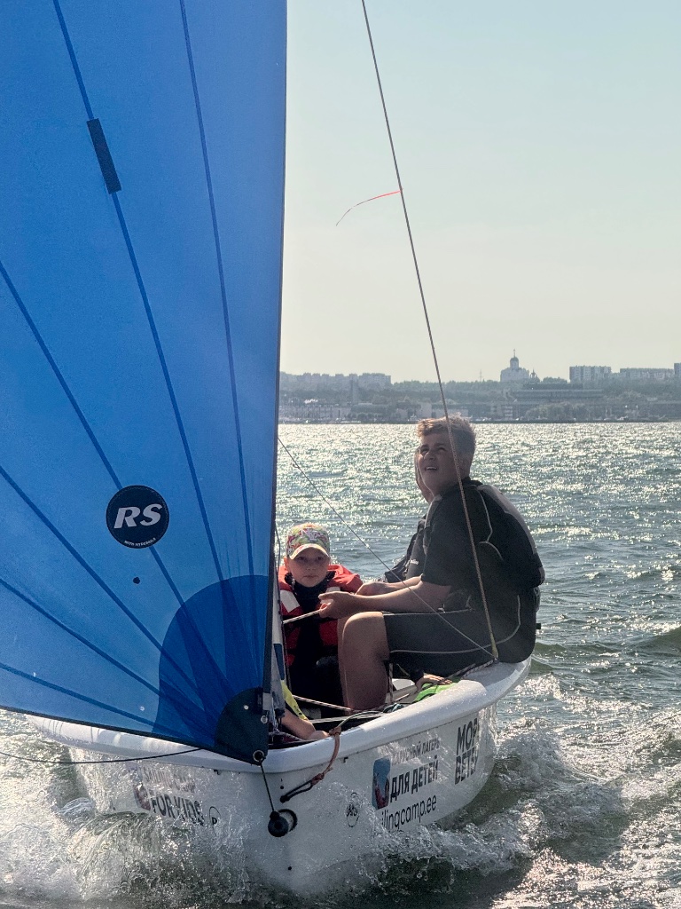 Sailing dinghy kids camp Estonia summer