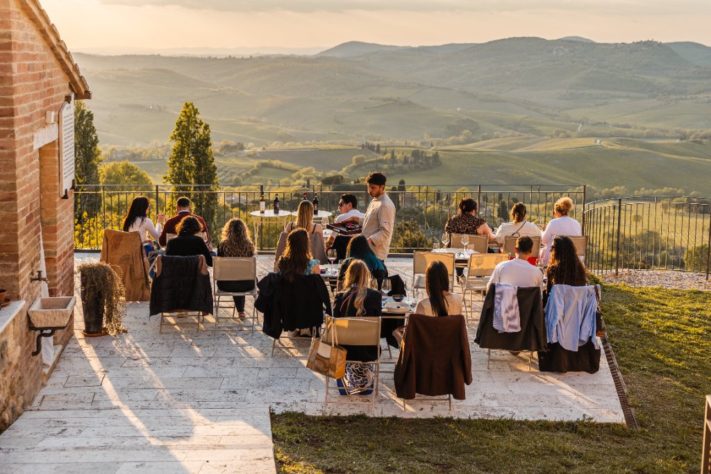 The Secret Garden in Montepulciano — private sunset terrace