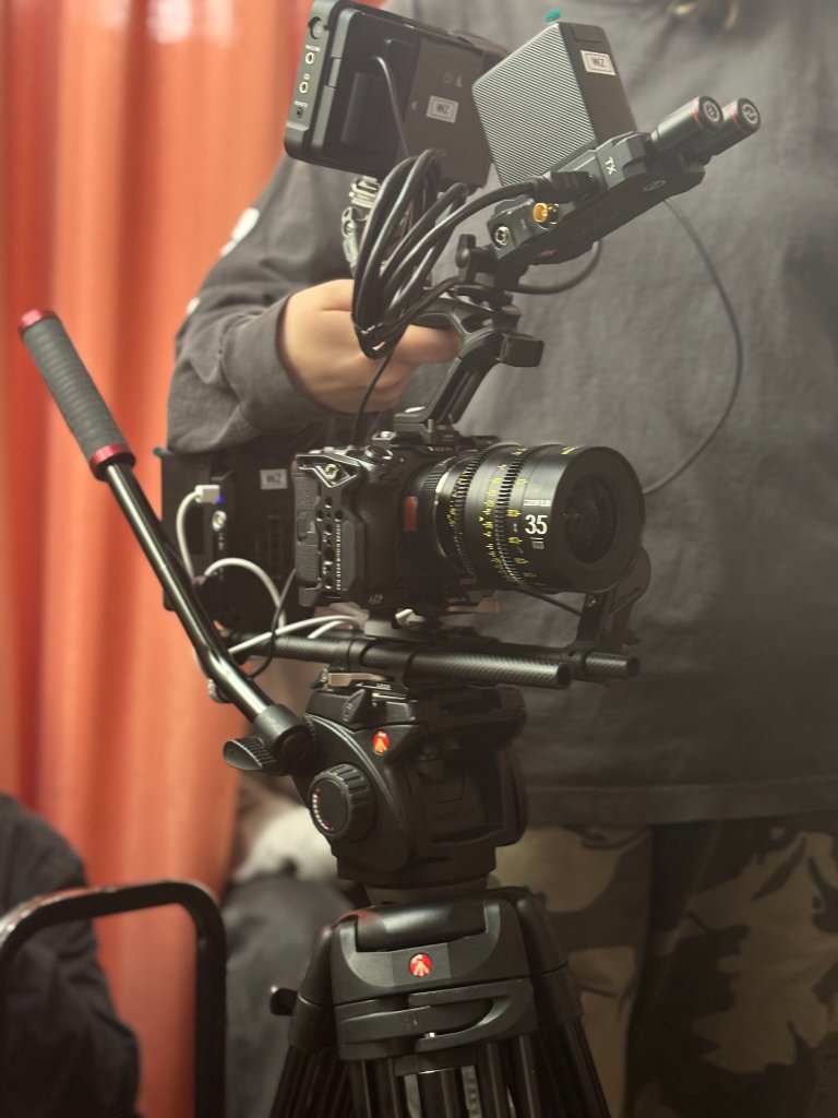 The rig — 35mm lens ready to roll